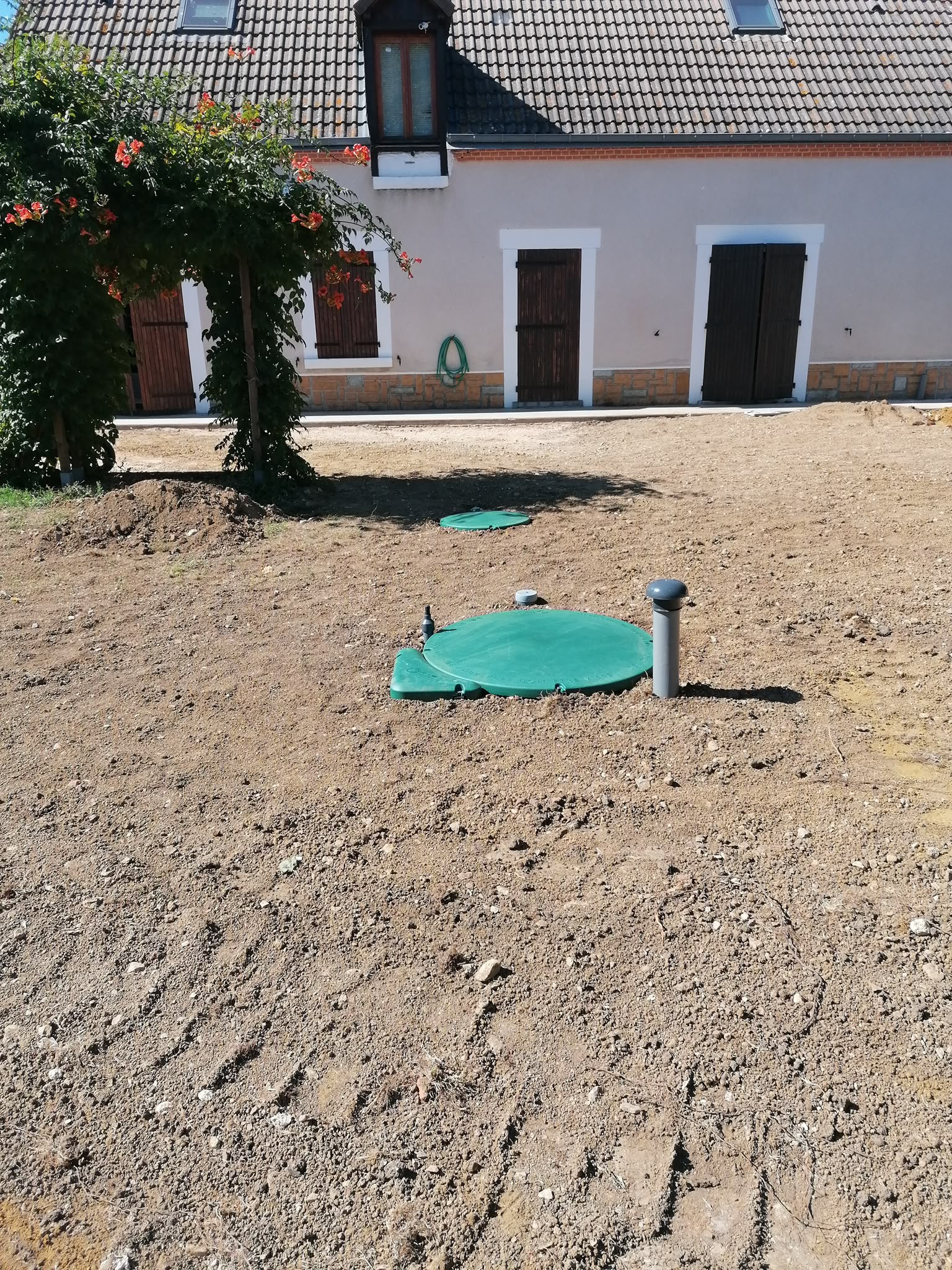 Installation d'assainissement individuel finalisée